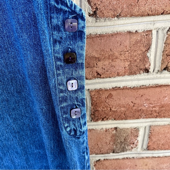 Vintage maxi denim cotton dress, size small/medium - Picture 3 of 9